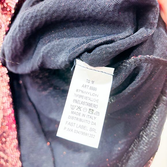 VANESSA SCOTT Pink Sequin Ruched Sleeveless Party Dress | Medium * - Picture 5 of 6